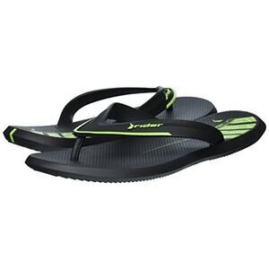Rider Sandals Men's RiderUltra Flip-Flop Black/Green Size 13 Medium US New